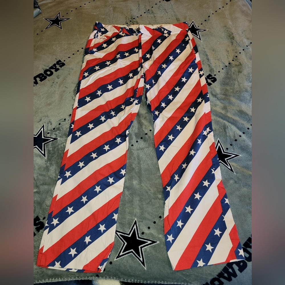 ROYAL & AWESOME 4TH OF JULY PANTS 34-30